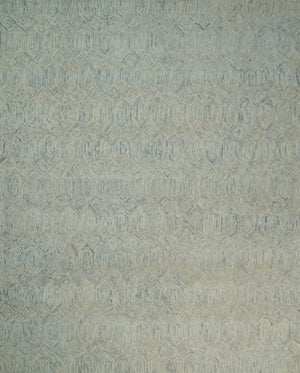 5x8 and 8x10 Hand Made Woolen Modern Camel and Blue Area Rug | EVE004