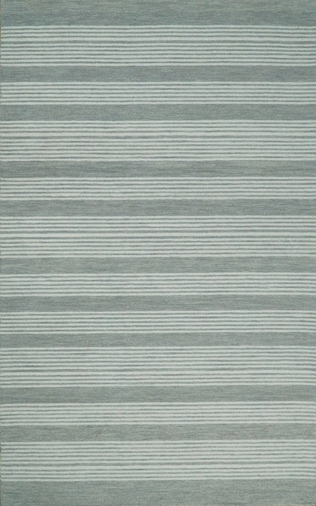 5x8 and 8x10 Hand Made Woolen Modern Grey and Ivory Area Rug | NAU001