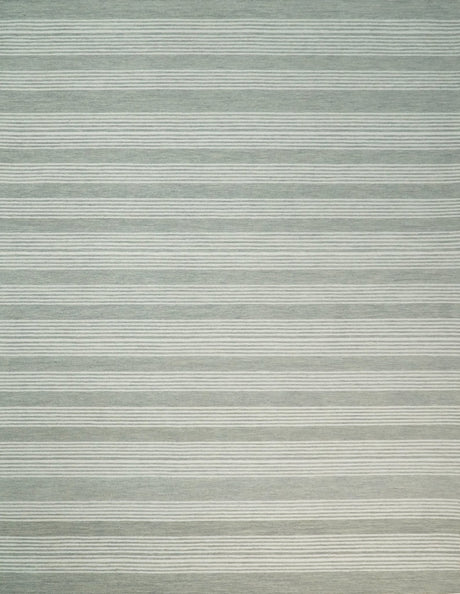 5x8 and 8x10 Hand Made Woolen Modern Grey and Ivory Area Rug | NAU001
