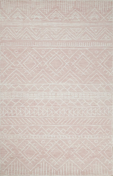 5x8 and 8x10 Hand Made Woolen Modern Pink Area Rug | AZT001