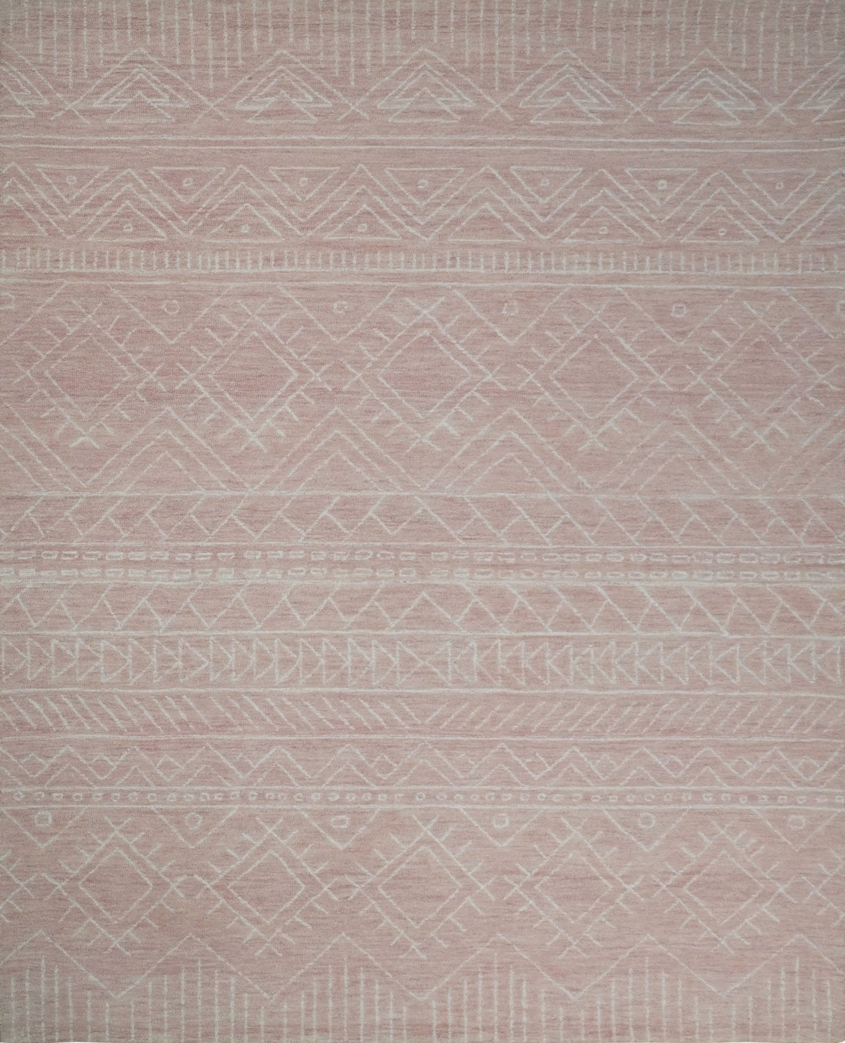 5x8 and 8x10 Hand Made Woolen Modern Pink Area Rug | AZT001