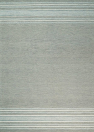 5x8 and 8x10 Hand Made Woolen Modern Stripes Ivory and Grey Area Rug | NAU003