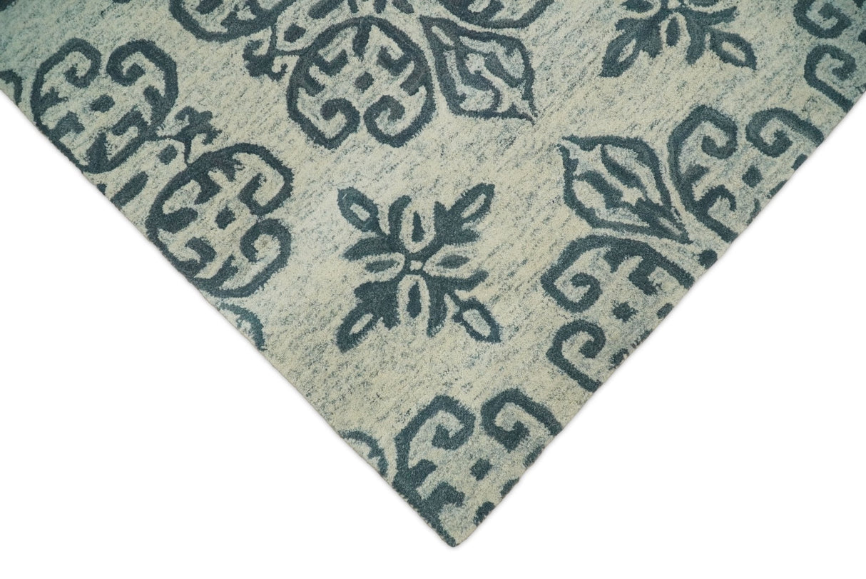 5x8 and 8x11 Hand-tufted Contemporary 100% Wool Modern Area Rug | TRD6375