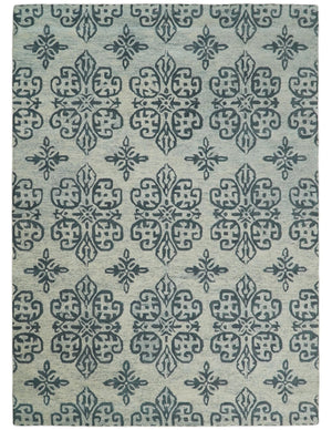 5x8 and 8x11 Hand-tufted Contemporary 100% Wool Modern Area Rug | TRD6375