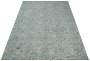 5x8 and 8x11 Handmade Area rug made with fine Wool Area Rug | TRD6374B