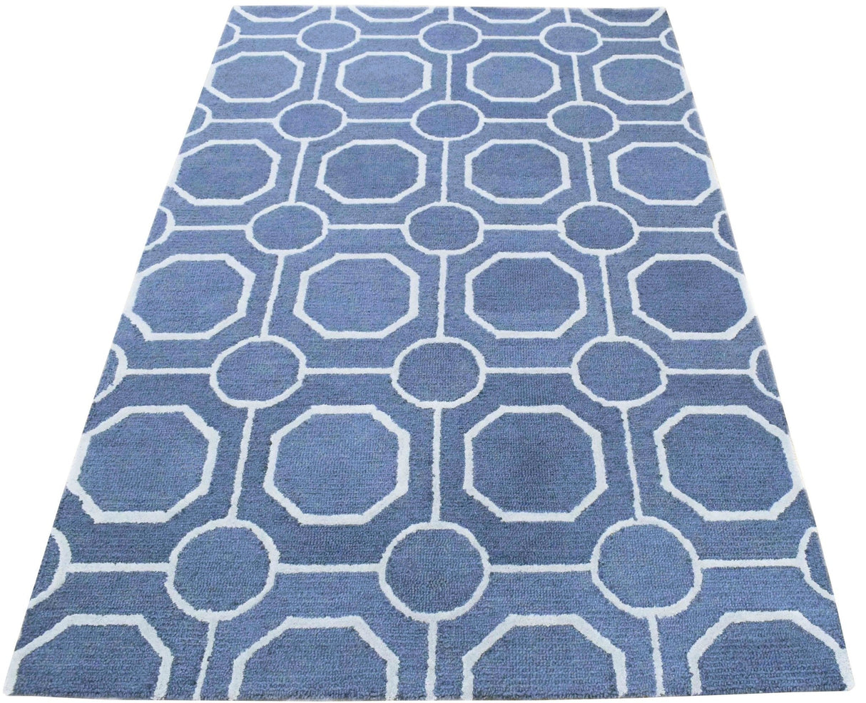 5x8 and 8x11 Handmade Area rug made with fine Wool Area Rug | TRD6376A