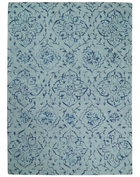 5x8 and 8x11 Handmade Area rug made with fine Wool Area Rug | TRD6380B