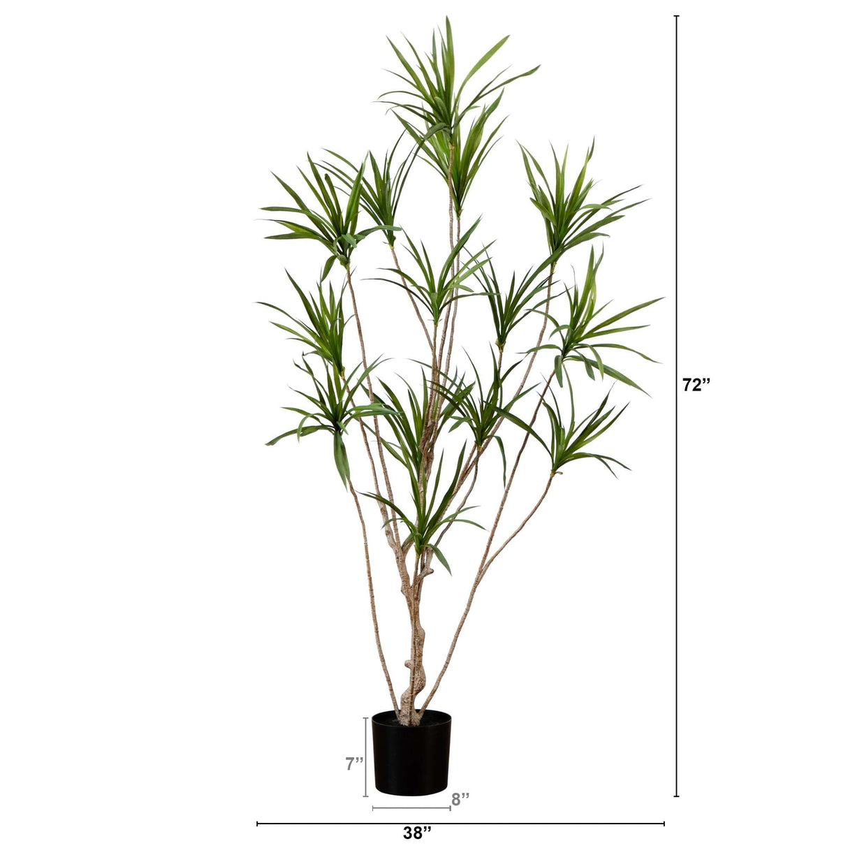 6’ Artificial Dracaena Tree