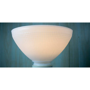 6 Inch Diameter Milky White Reflector-Type IES Replacement Glass Shade for Stiffel
