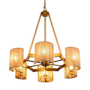 6-Light Farmhouse Bedroom Island Pendant Lighting
