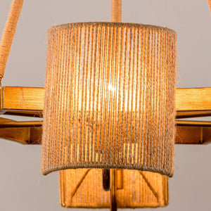 6-Light Farmhouse Bedroom Island Pendant Lighting