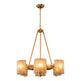 6-Light Farmhouse Bedroom Island Pendant Lighting
