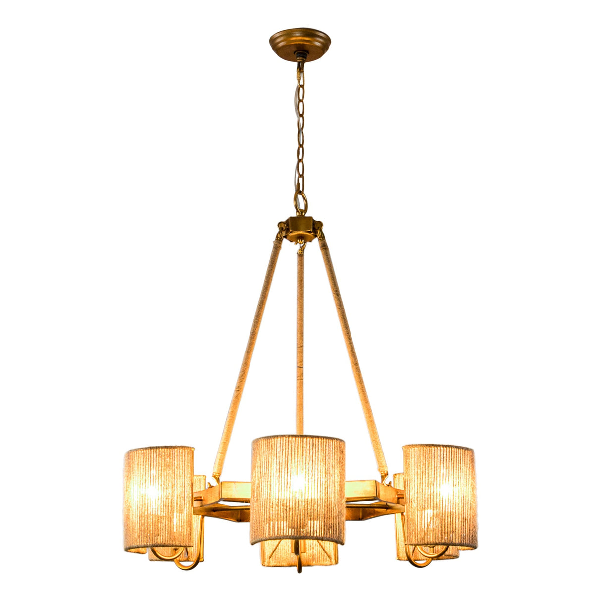 6-Light Farmhouse Bedroom Pendant Lighting