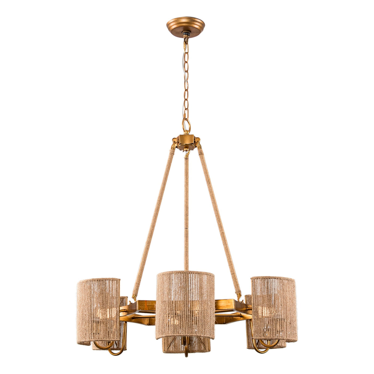 6-Light Farmhouse Bedroom Pendant Lighting