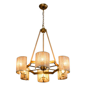 6-Light Farmhouse Bedroom Pendant Lighting