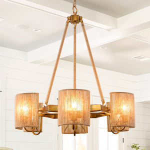 6-Light Farmhouse Bedroom Pendant Lighting