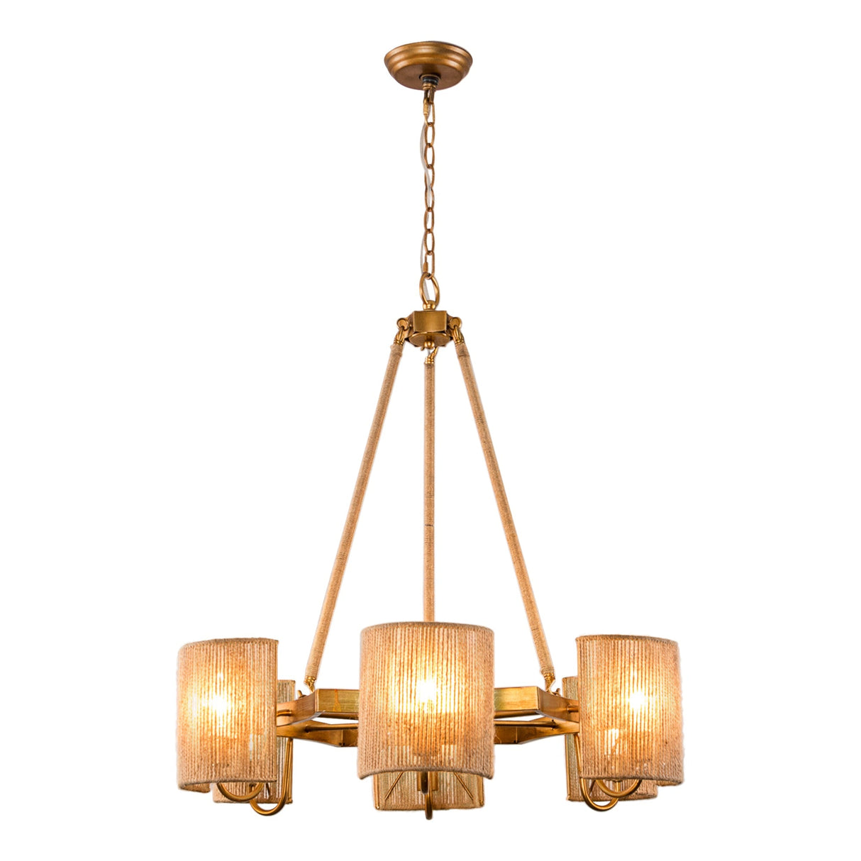 6-Light Farmhouse Bedroom Pendant Lighting