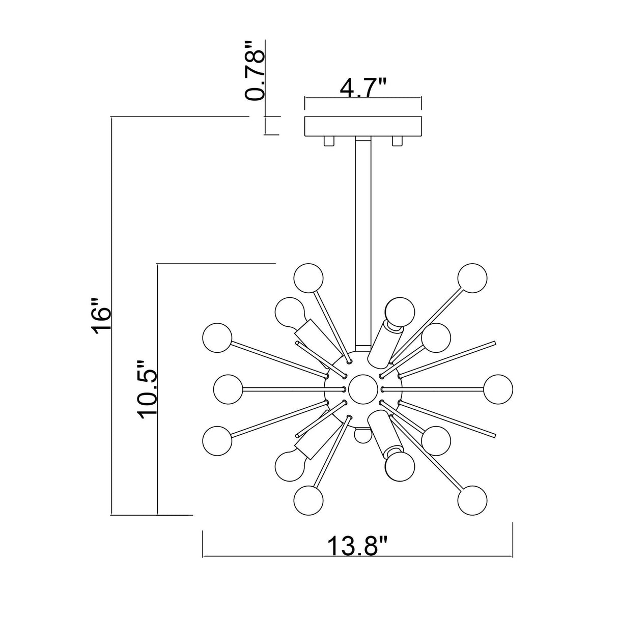 6-Light Industrial Pendant Lighting