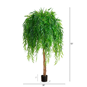 6’ Willow Artificial Tree (Real Touch)