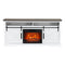 68" Farmhouse TV Stand with 23" Insert Opening Electric Fireplace