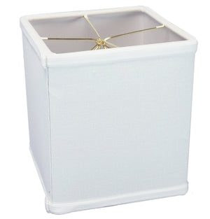 6"W x 7"H Rectangular Drum Lampshade White