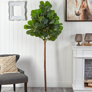 6.5’ Artificial Fiddle Leaf Tree (No Pot)