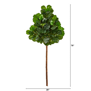 6.5’ Artificial Fiddle Leaf Tree (No Pot)