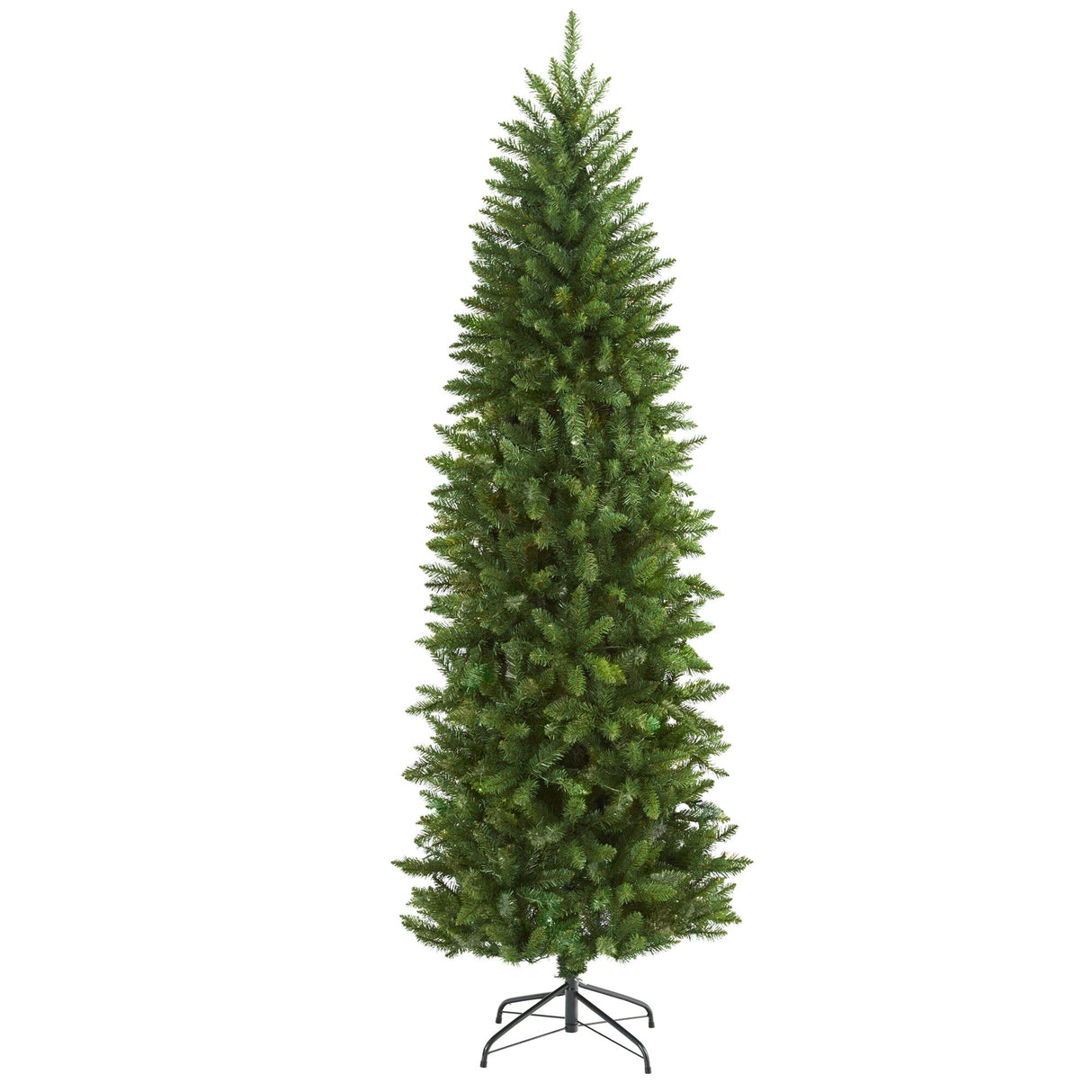 6.5’ Slim Green Mountain Pine Artificial Christmas Tree with 851 Bendable Branches