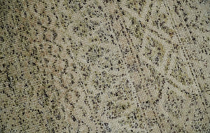 6x9 Hand Knotted Ivory, Camel and Charcoal Modern Contemporary Southwestern Tribal Trellis Recycled wool Area Rug