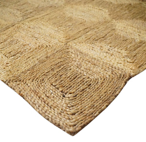 6x9 and 8x10 Hand Woven 100% Natural Fiber Brown Natural Jute and Wool Rug | JR16