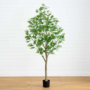 7' Artificial Greco Citrus Tree with Real Touch Leaves