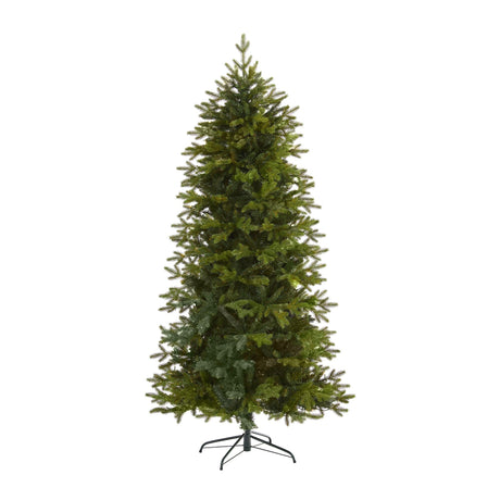 7’ Belgium Fir “Natural Look” Artificial Christmas Tree with 1894 Bendable Branches