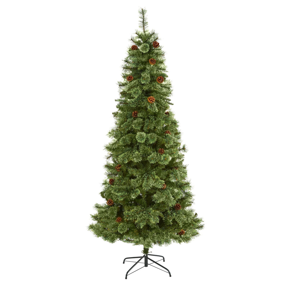 7’ White Mountain Pine Artificial Christmas Tree with 723 Bendable Branches