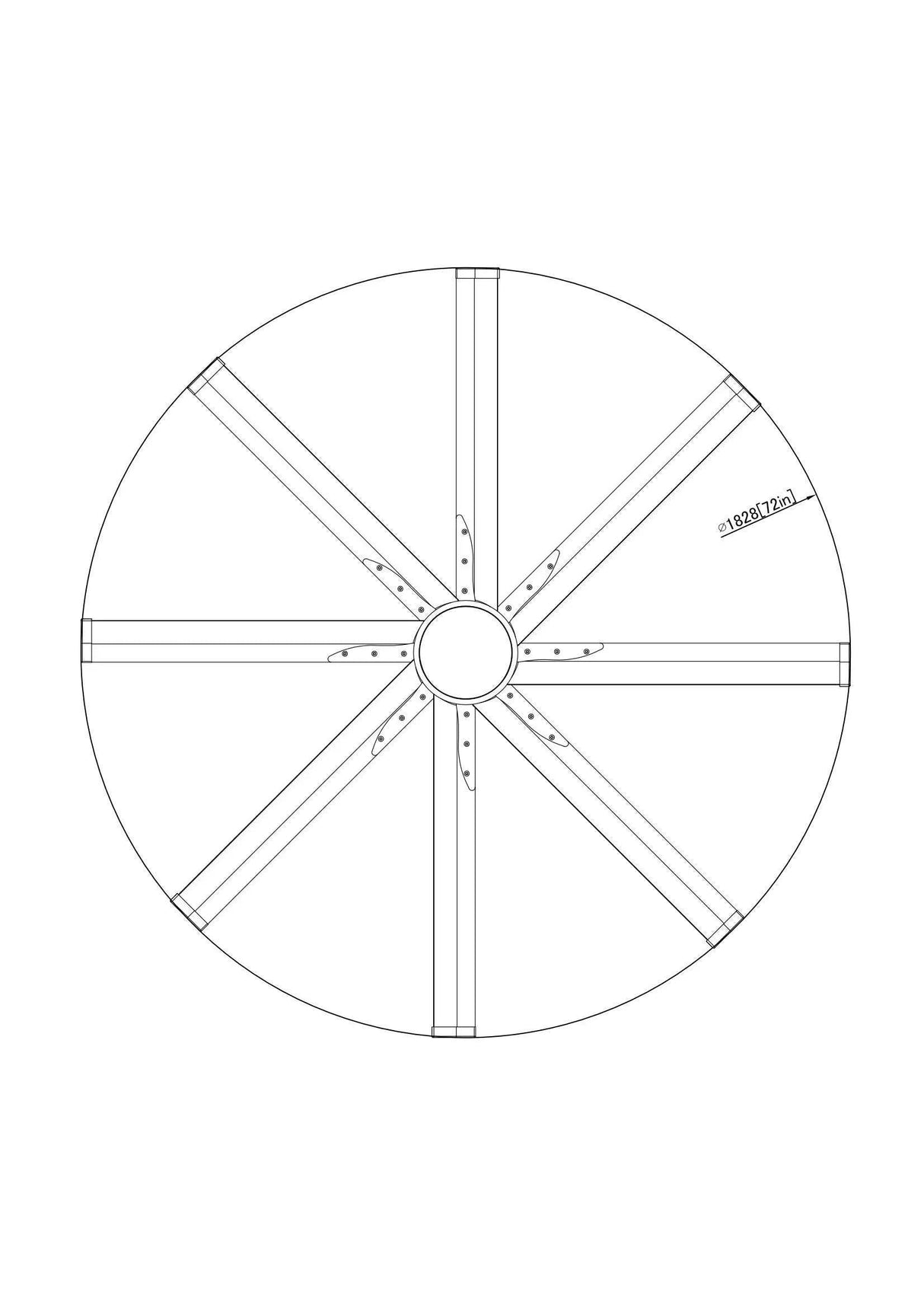 72" Bankston Modern Satin Nickel DC Motor Downrod Mount Ceiling Fan with LED Lighting and Remote Control