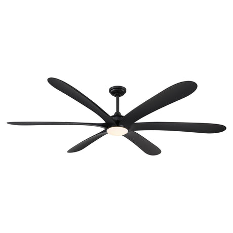 72" Jaydn Farmhouse Satin Nickel DC Motor Downrod Mount Reversible Ceiling Fan with Lighting and Remote Control