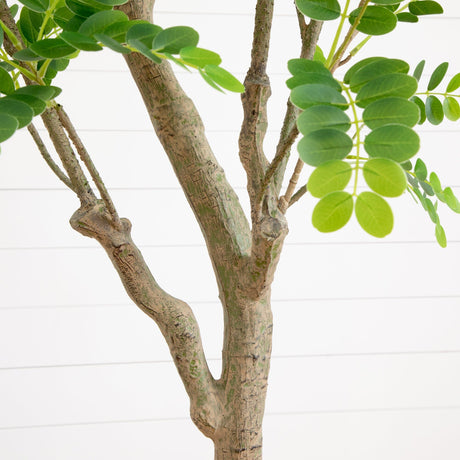 7.5’ Artificial Greco Locust Citrus Tree in Decorative Planter