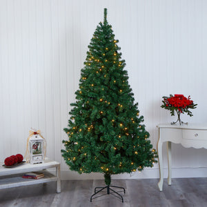 7.5' Northern Tip Pine Artificial Christmas Tree with 400 Clear LED Lights