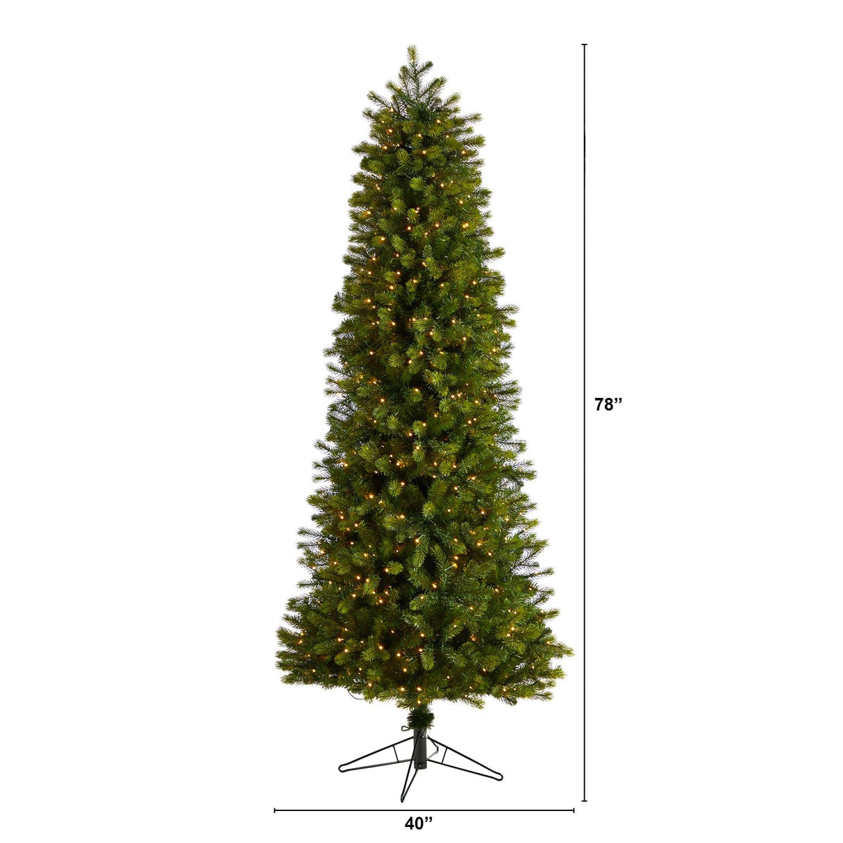 7.5' Slim Colorado Mountain Spruce Artificial Christmas Tree