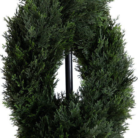 8’ Double Pond Cypress Spiral Topiary UV Resistant (Indoor/Outdoor)