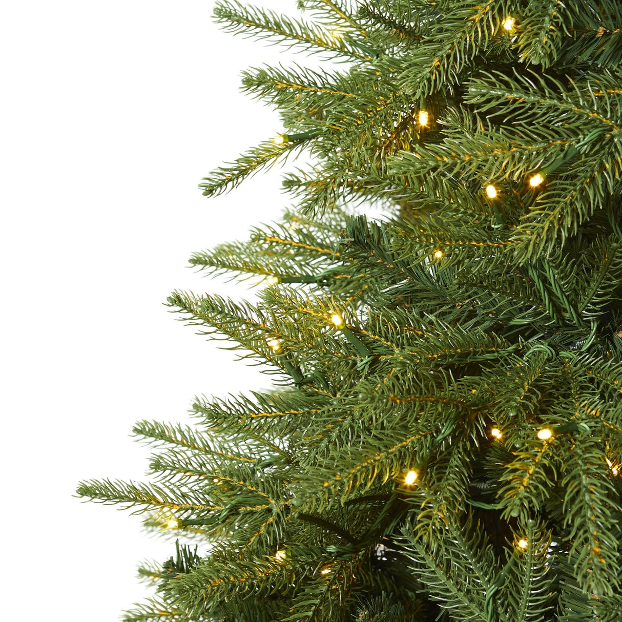 8’ Vancouver Fir “Natural Look” Artificial Christmas Tree with 700 Clear LED Lights and 3470 Bendable Branches