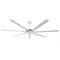 84 Inch 100 Inch Silent Storm Extra Large Ceiling Fan with Remote Control