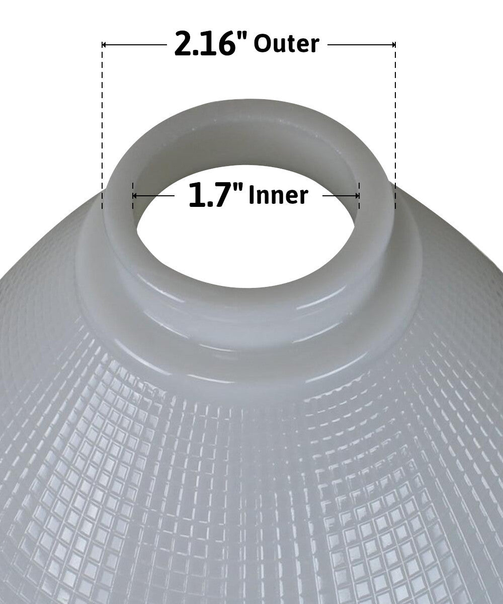 8"W x 6"H Reflector-Type IES Replacement Shade for Stiffel
