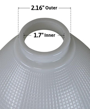 8"W x 6"H Reflector-Type IES Replacement Shade for Stiffel