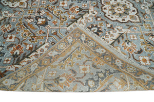 8x10 Blue and Brown Bamboo Silk Traditional Persian Antique Area Rug | TRDCP200810