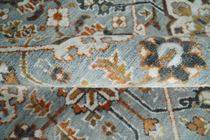8x10 Blue and Brown Bamboo Silk Traditional Persian Antique Area Rug | TRDCP200810
