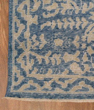 8x10 Blue and Gray Rug | Vintage Traditional Argentina Wool Area Rug Living, Bedroom, Dinning Room Rug | TRD1829810