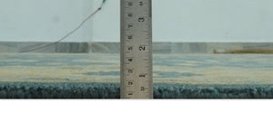 8x10 Hand Knotted Teal and Olive Traditional Oriental Oushak wool area rug