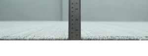 8x10 Hand Made Modern Trellis Ivory and Silver Scandinavian Blended Wool Flatwoven Area Rug | KE28