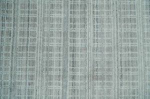 8x10 Hand Made Shaded Scandinavian White, Camel and Gray Blended Wool Flatwoven Area Rug | KE25