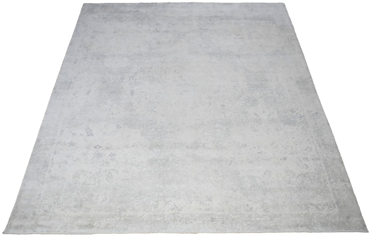 8x10 Rug, Abstract Ivory Rug made with Viscose Art Silk, Living, Dinning and Bedroom Rug | TRD005QT810